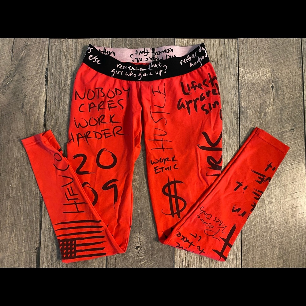 HTFU Analog Leggings in red